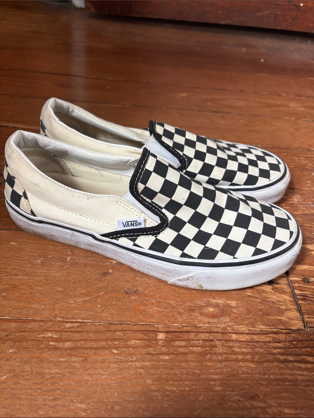 Vans Classic Slip-On Checkerboard Shoe Women’s size 7.5 - Picture 2 of 8